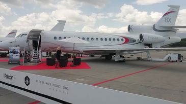 Falcon 8X an der EBACE 2019